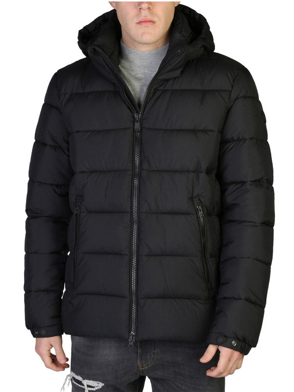 Save The Duck Boris Hooded Puffer Jacket in Black Color 3
