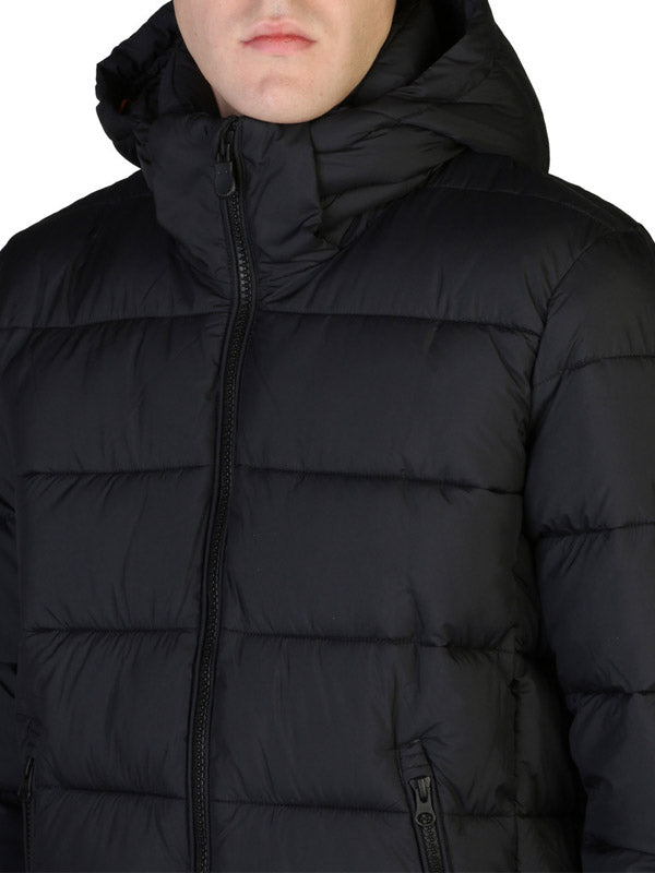 Save The Duck Boris Hooded Puffer Jacket in Black Color 5