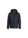 Save The Duck Boris Hooded Puffer Jacket in Blue Black Color 2