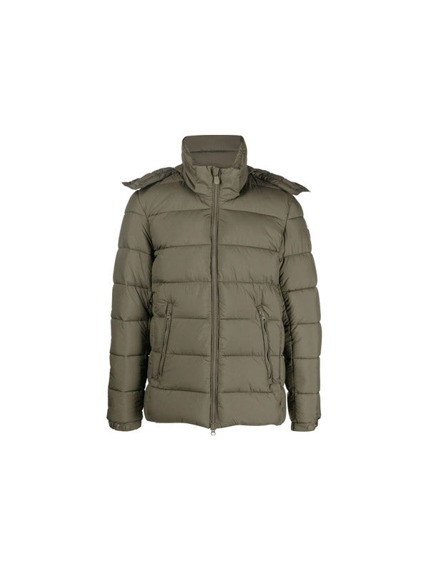 Save The Duck Boris Hooded Puffer Jacket in Green Color 2