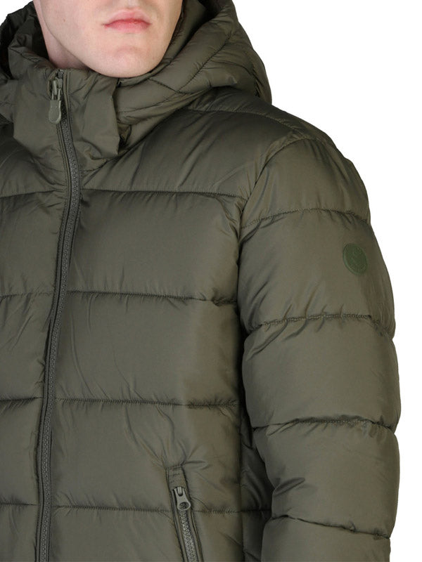 Save The Duck Boris Hooded Puffer Jacket in Green Color 5