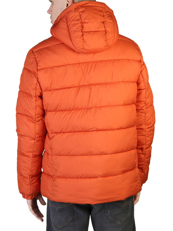 Save The Duck Boris Hooded Puffer Jacket in Orange Color 7