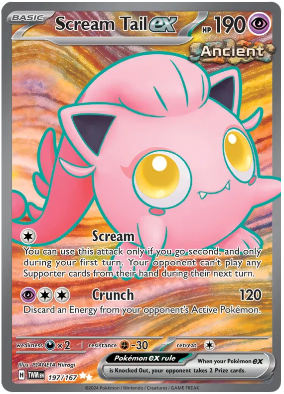 [Collector Troves] Pokemon Scarlet & Violet Twilight Masquerade Scream Tails ex Card