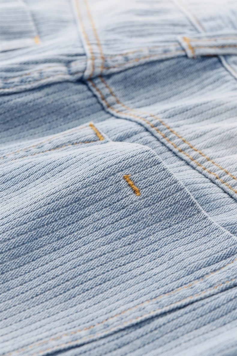 Machete Bamboo-Knit Curved Hem Jeans