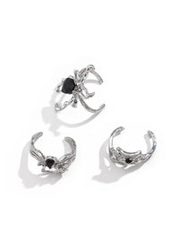 Set of 3 Spider Rings