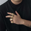 Set of 5 Gold Color Rings 3
