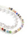 Set of 2 Beads And Colorful Beads Necklaces 3