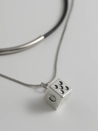 Set of 2 Layered Dice Necklaces 2