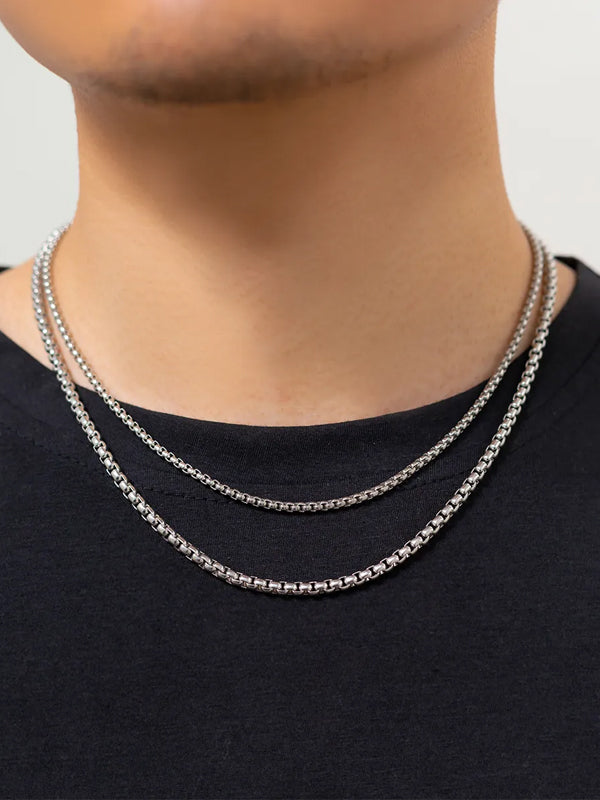 Set of 2 Thin Chain Necklace 3
