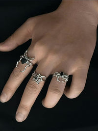 Set of 3 Spider Rings 2