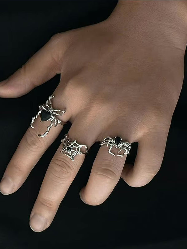 Set of 3 Spider Rings 2