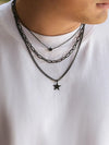 Set of 3 Stars & Chain Necklaces 2
