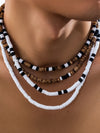 Set of 4 Wood Beads Necklaces 3