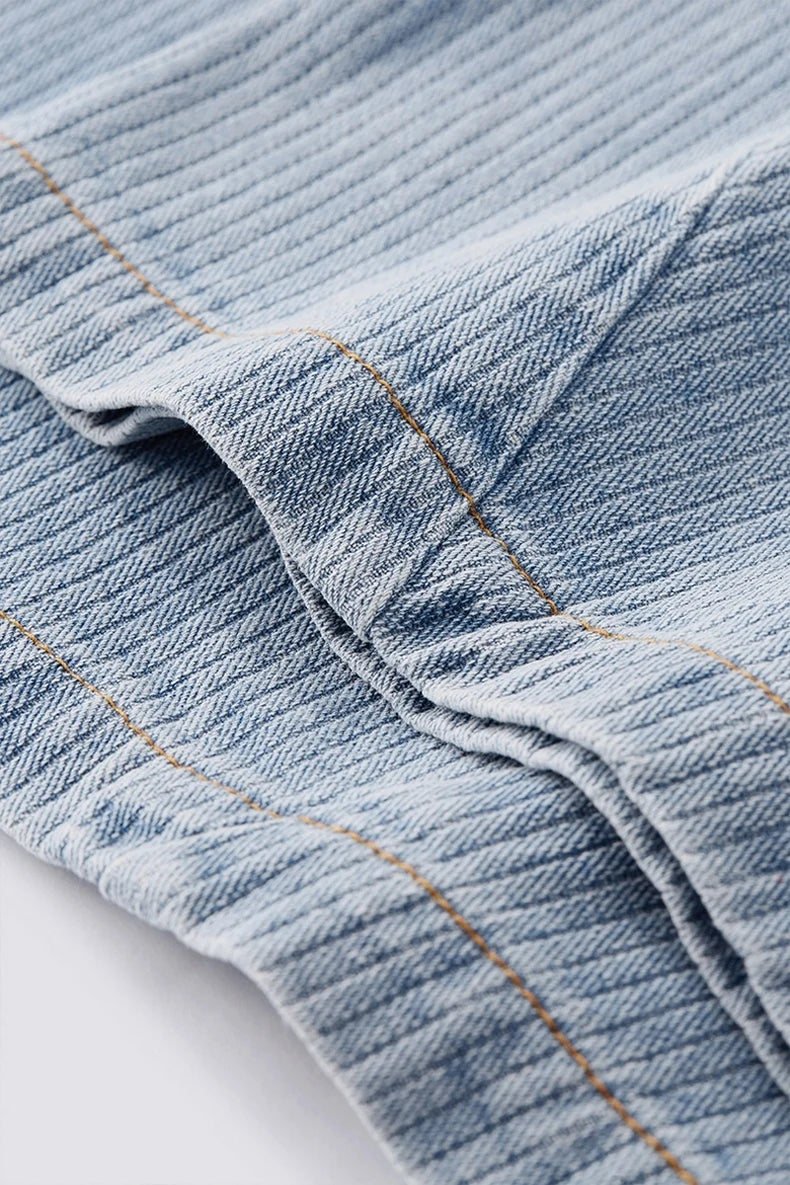 Machete Bamboo-Knit Curved Hem Jeans