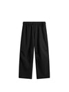 Side Pleated Sweatpants in Black Color