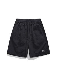 "Since 1927" Embroidery Shorts in Black Color