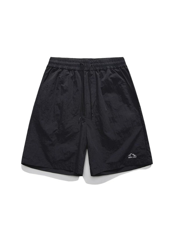 "Since 1927" Embroidery Shorts in Black Color