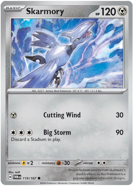 [Collector Troves] Pokemon Scarlet & Violet Twilight Masquerade Skarmory Card