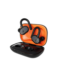 Skullcandy Push Active True Wireless In-Ear Sport Earbuds in True Black Orange Color 2