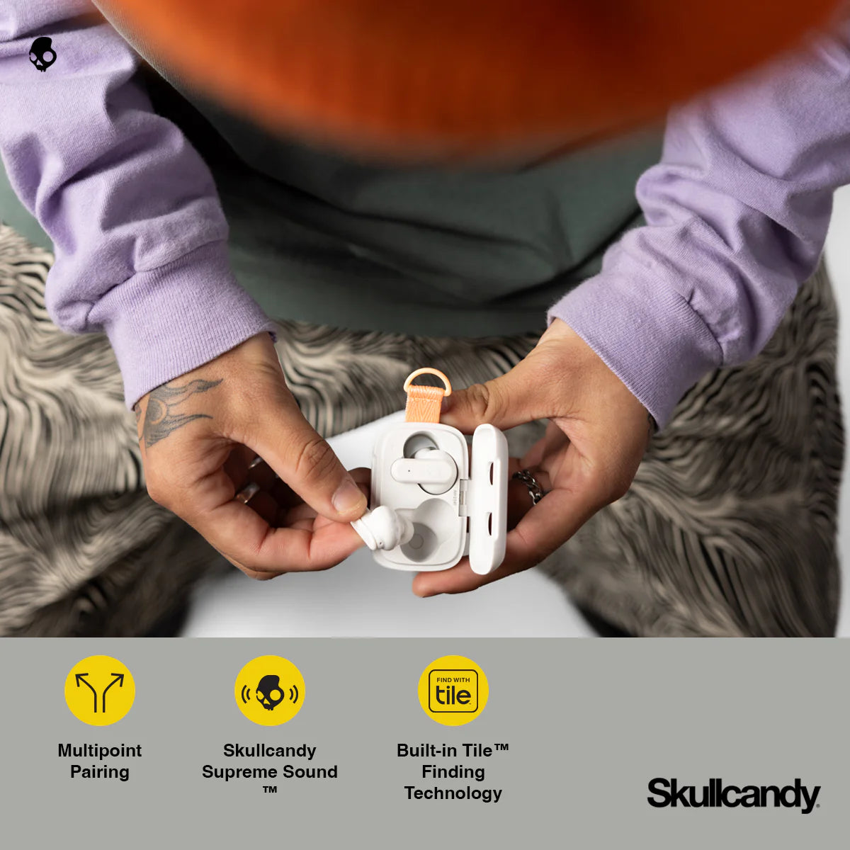 Skullcandy Dime® 3 True Wireless In-Ear Earbuds in Preppy Sage Color 7