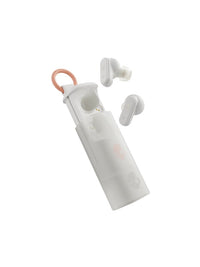 Skullcandy Dime® Evo True Wireless In-Ear Earbuds in Bone/Orange Glow Color