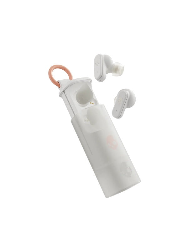 Skullcandy Dime® Evo True Wireless In-Ear Earbuds in Bone/Orange Glow Color