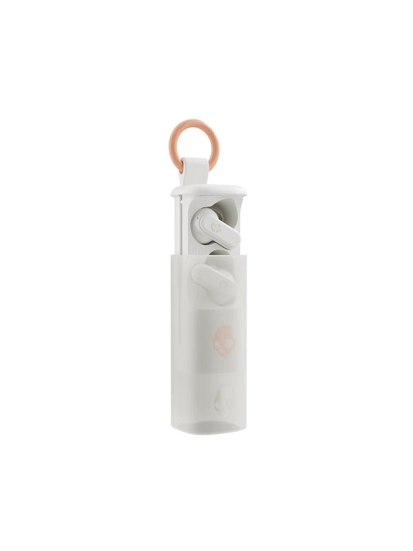 Skullcandy Dime® Evo True Wireless In-Ear Earbuds in Bone/Orange Glow Color 2