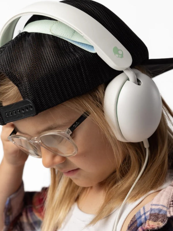 Skullcandy Grom Kids Wired Headphone in Bone Seaform Color 2
