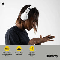 Skullcandy Icon® ANC Noise Cancelling Wireless Over-Ear Headphones in Bone/Orange Glow Color 6