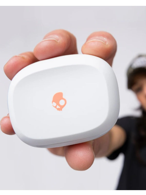 Skullcandy Smokin' Buds® True Wireless In-Ear Earbuds in Bone/Orange Glow Color 3