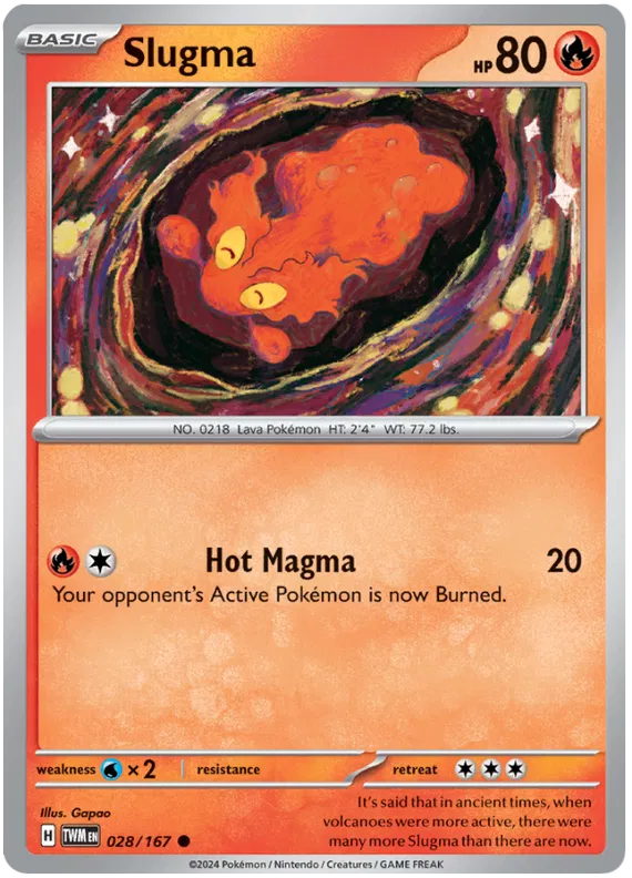 [Collector Troves] Pokemon Scarlet & Violet Twilight Masquerade Slugma Card