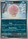 Pokemon Scarlet & Violet Spiritomb Card reverse