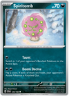 Pokemon Scarlet & Violet Spiritomb Card