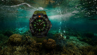 Square Ocean Speed Swiss Automatic Watch NS27.5 Black Green 6