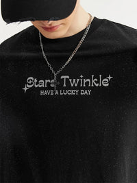 Stars Twinkle Foil Print T-Shirt 5