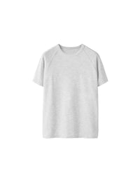 Stretch T-Shirt in Light Gray Color 
