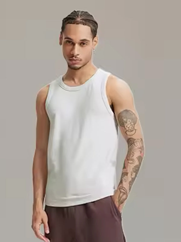 Stretch Tank Top in Light Gray Color 2