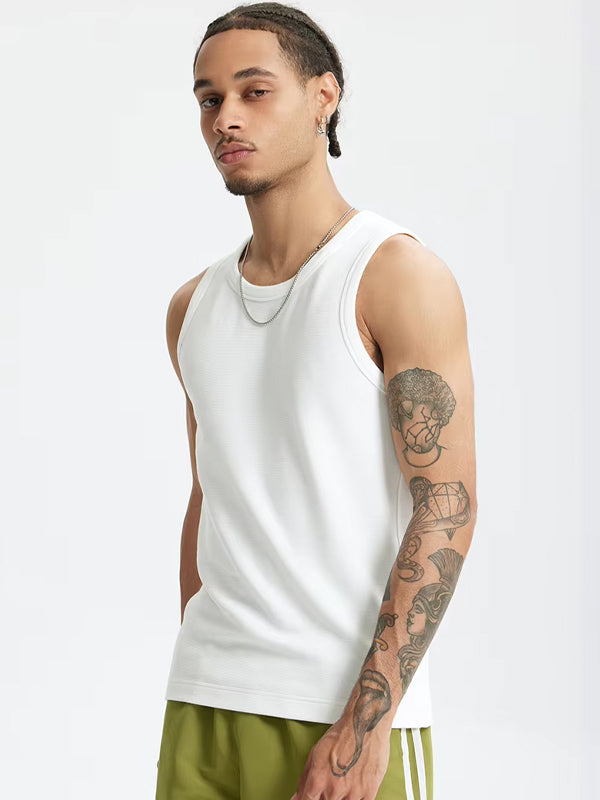 Stretch Tank Top in White Color