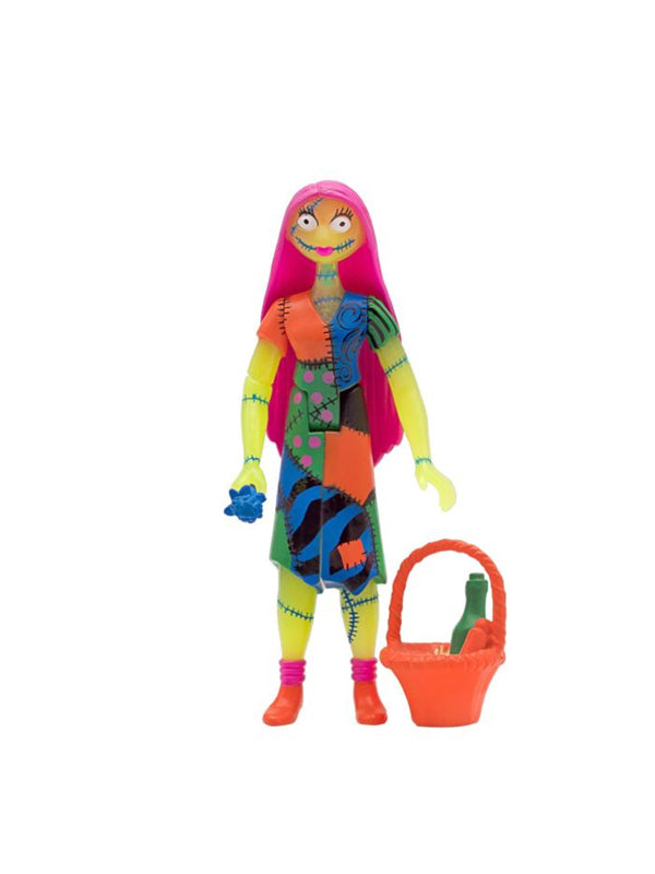 Super7 The Nightmare Before Christmas Sally Neon Glow-in-the-Dark 2020 SDCC Exclusive ReAction 3.75 Inch Action Figure