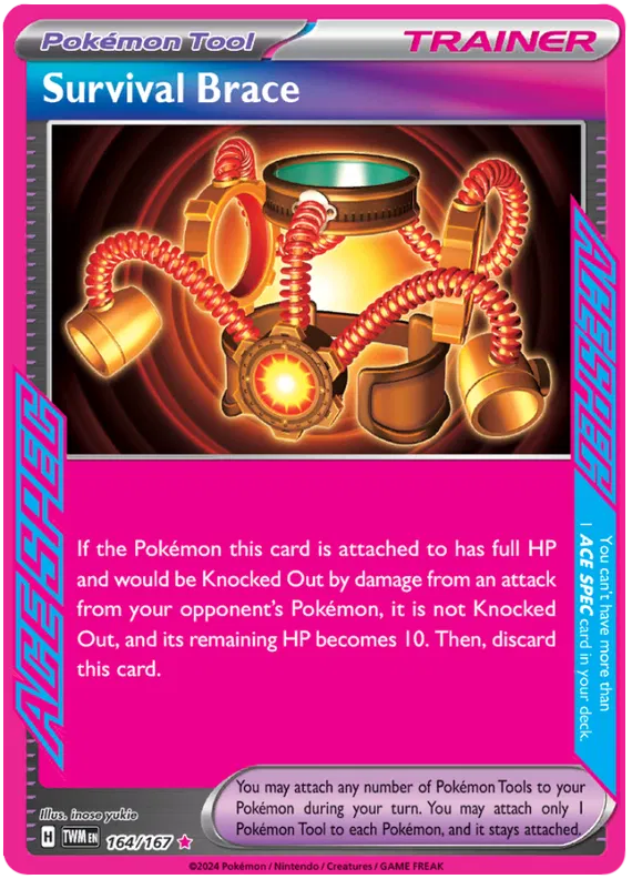 [Collector Troves] Pokemon Scarlet & Violet Twilight Masquerade Trainer Survival Brace Card