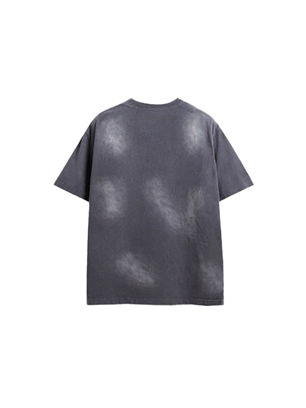 Symbols Acid Wash T-Shirt in Black Color 2