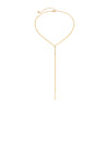 Tassel Chain with Rectangle Pendant Necklace in Gold Color