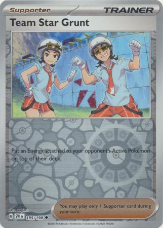 Pokemon Scarlet & Violet Team Star Grunt Card reverse