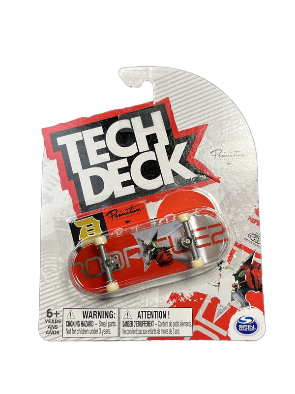 Tech Deck Paul Rodriguez Threat Primitive Red Silver Throwing Star Fingerboard