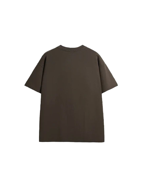 Textured A Brightest Star T-Shirt in Brown Color 2