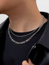 Thin & Thick Chain Necklace Set 2