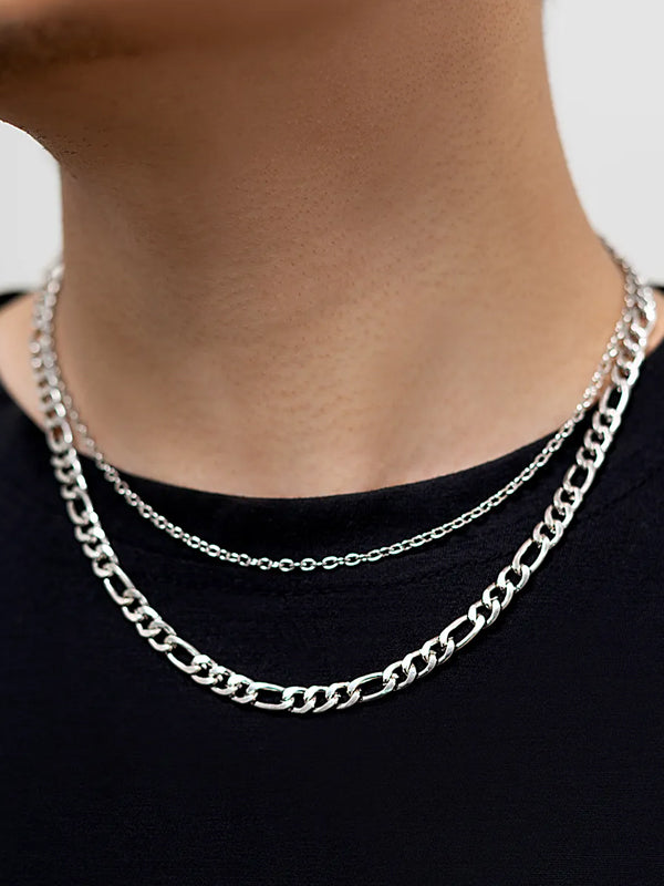 Thin & Thick Chain Necklace Set 3