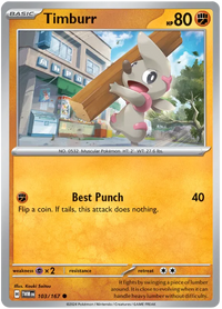 [Collector Troves] Pokemon Scarlet & Violet Twilight Masquerade Timburr Card