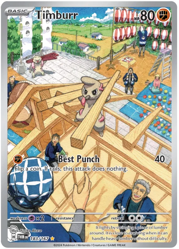 [Collector Troves] Pokemon Scarlet & Violet Twilight Masquerade Timburr Card