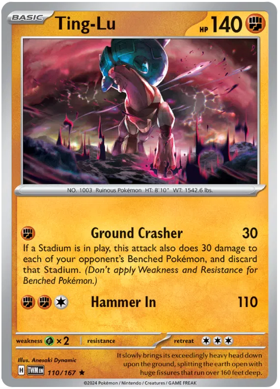 [Collector Troves] Pokemon Scarlet & Violet Twilight Masquerade Ting-Lu Card